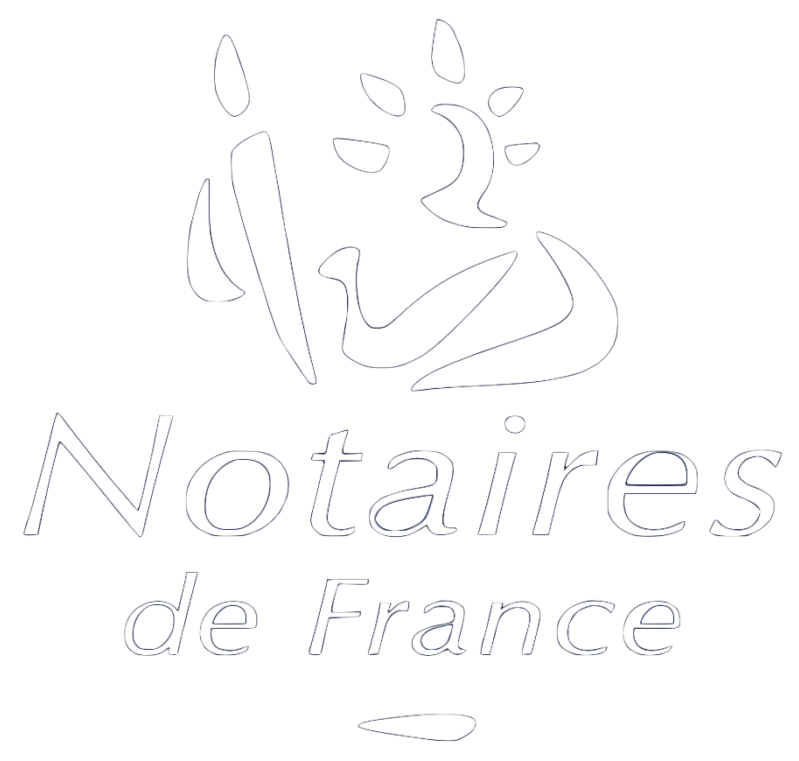 Notaire associé logo blanc